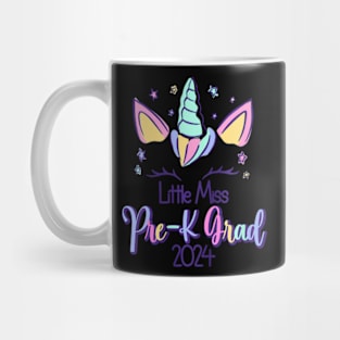 Kids Little Miss Pre-K Grad Preschool Prek Graduation 2024 Mug